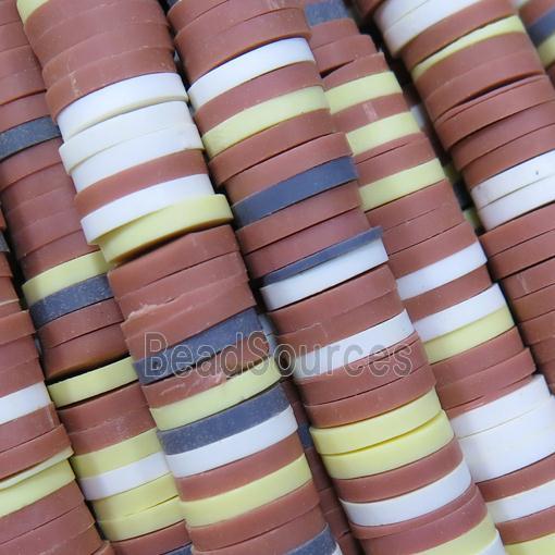 Fimo Polymer Clay heishi beads, mixed color