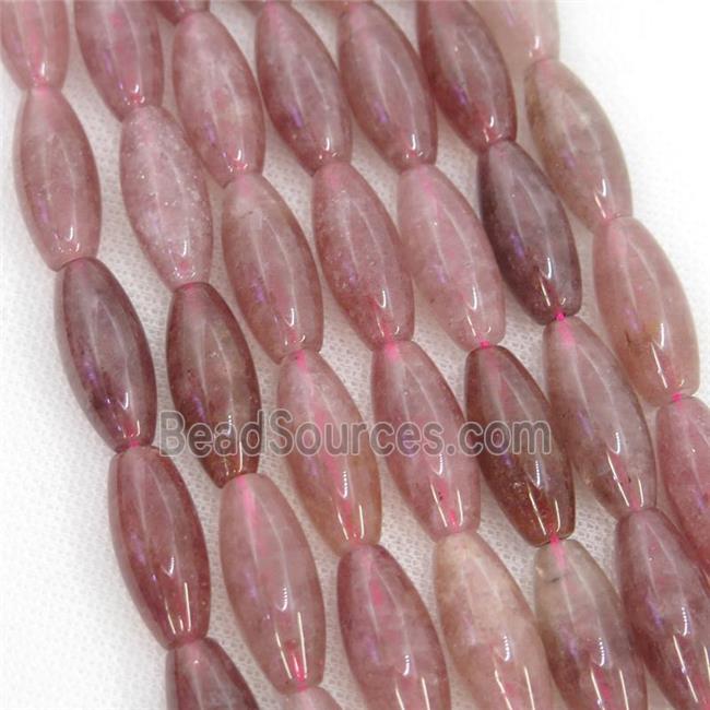 Strawberry Quartz rice beads