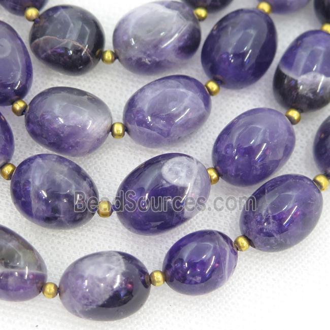 Amethyst rice beads