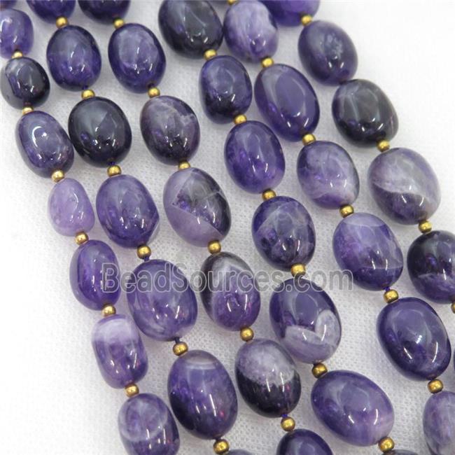 Amethyst rice beads