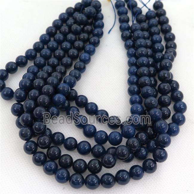 round blue Lapis Beads