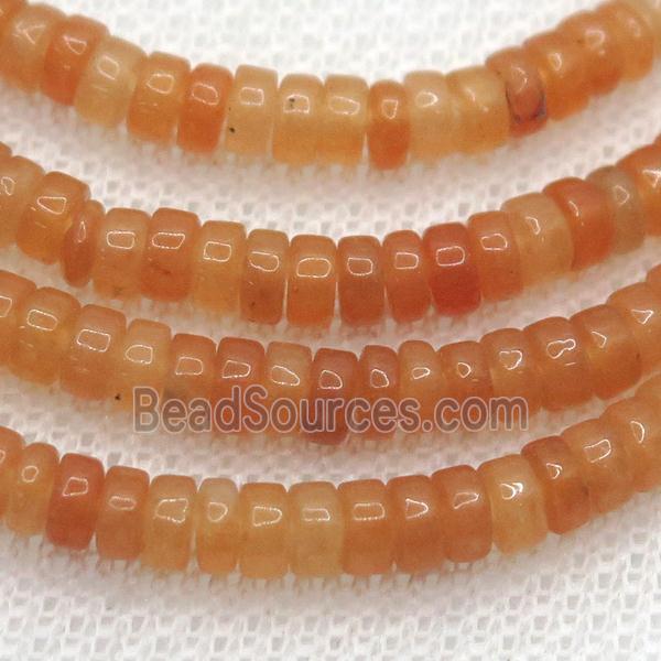 red Aventurine heishi beads