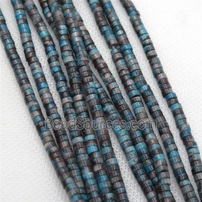 blue Rainforest stone heishi beads