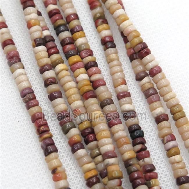 Mookaite heishi beads