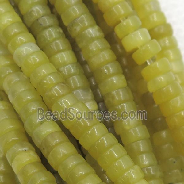 lemon Jade heishi beads