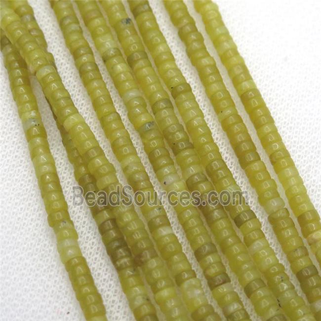 lemon Jade heishi beads