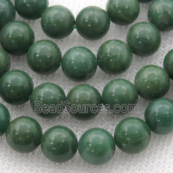 green African Chrysoprase Beads, round