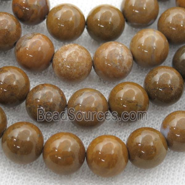 Oak Jasper Beads, round