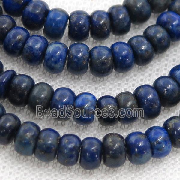 blue Lapis Lazuli rondelle beads