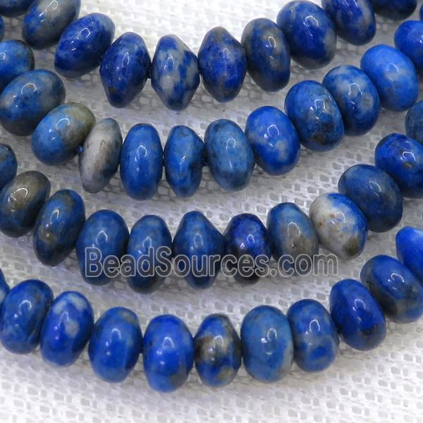 blue Lapis Lazuli rondelle beads