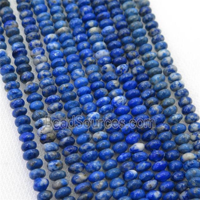 blue Lapis Lazuli rondelle beads