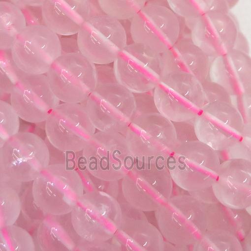 Rose Quartz beads, round