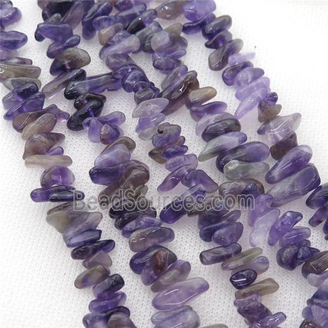 purple Amethyst chip beads