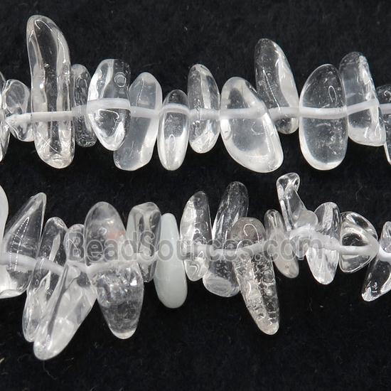 Clear Quartz beads chip