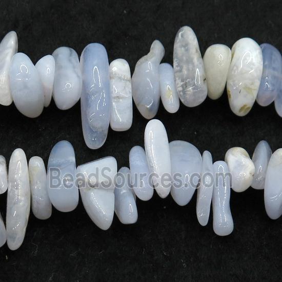 blue lace Agate chip beads