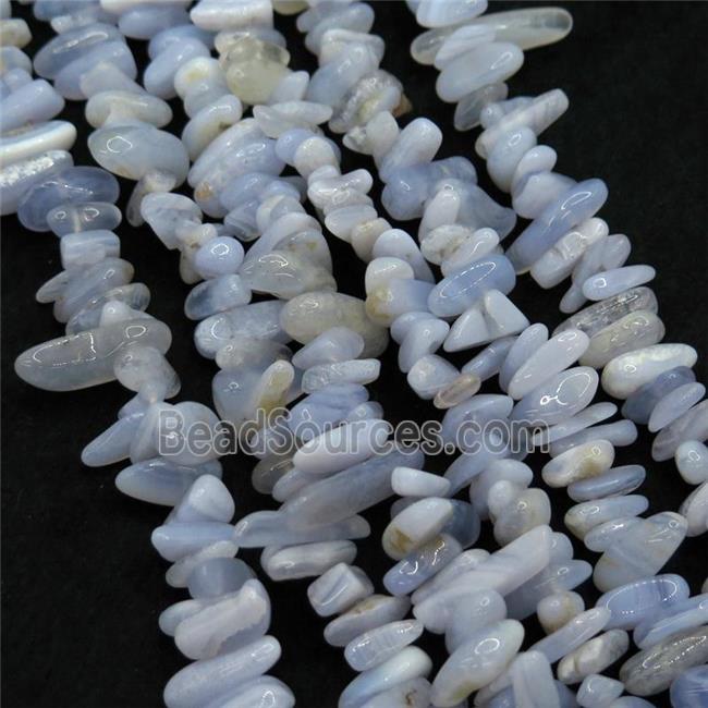 blue lace Agate chip beads