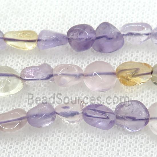 Ametrine chip beads