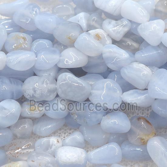 blue lace Agate chip beads