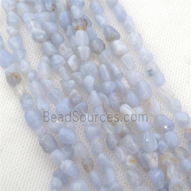 blue lace Agate chip beads