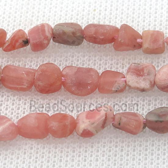 pink Rhodochrosite chip beads