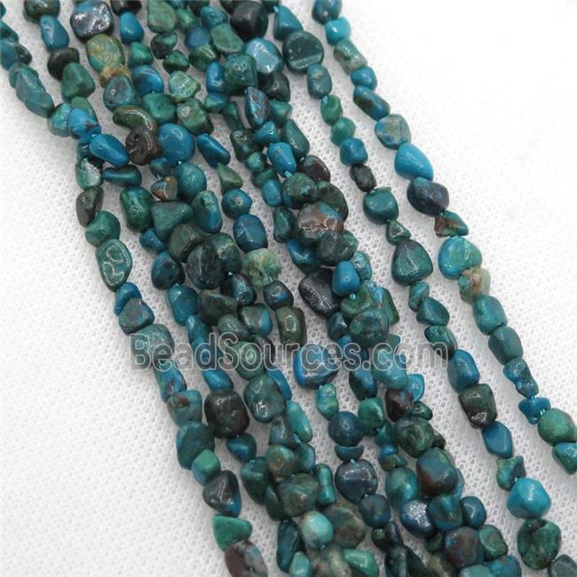 Chrysocolla chip beads