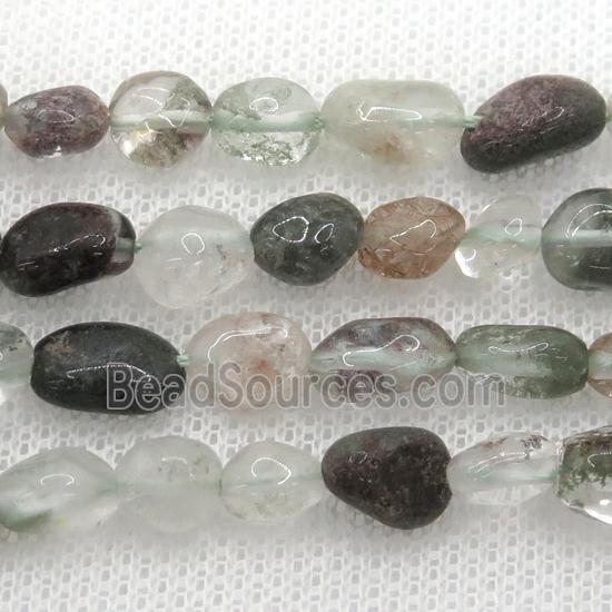 Green Chlorite Quartz Beads Chip Freeform Green