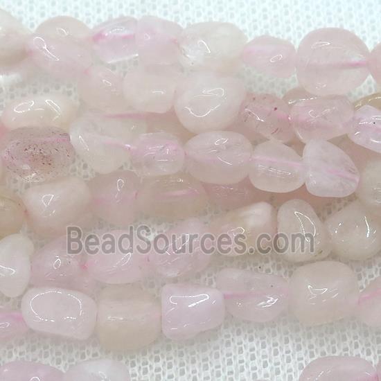 pink Morganite chip beads