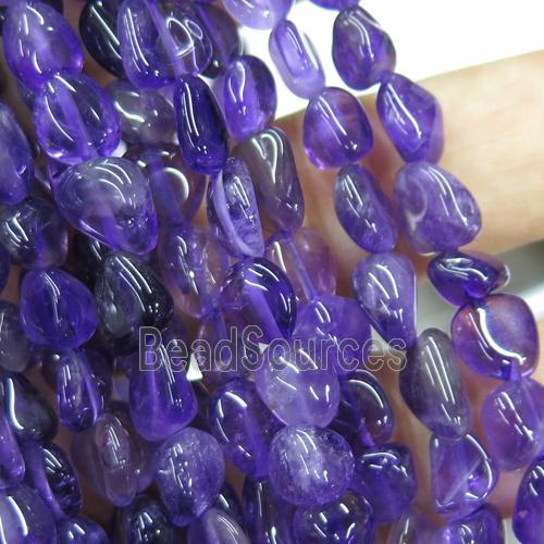 purple Amethyst chip beads