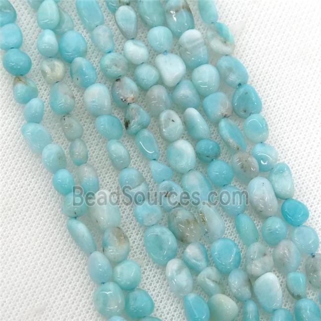 blue Amazonite beads chip