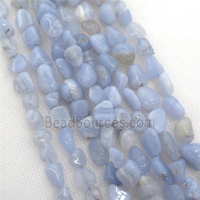 blue lace agate chip beads