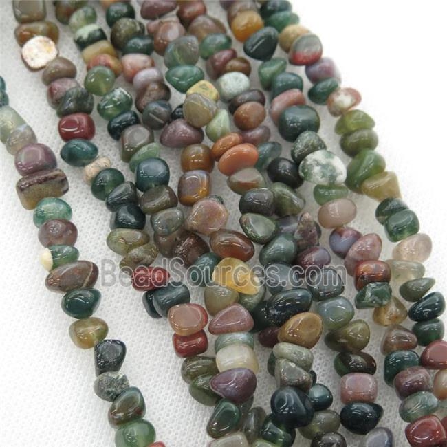 indian Agate chip beads, multicolor