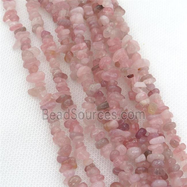 Madagascar Rose Quartz chip beads