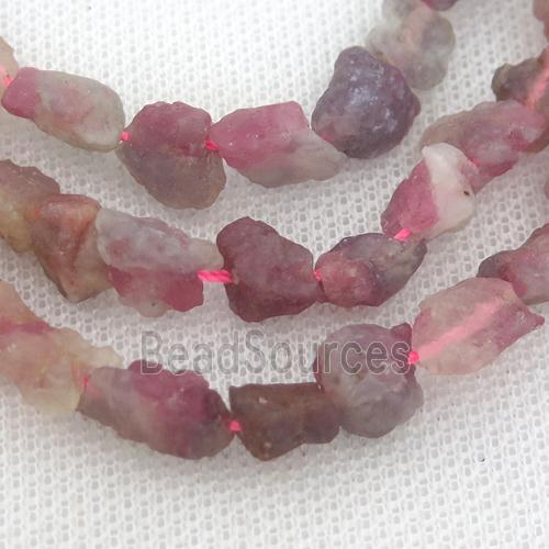 pink Tourmaline chip beads