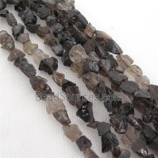 Smoky Quartz chip beads