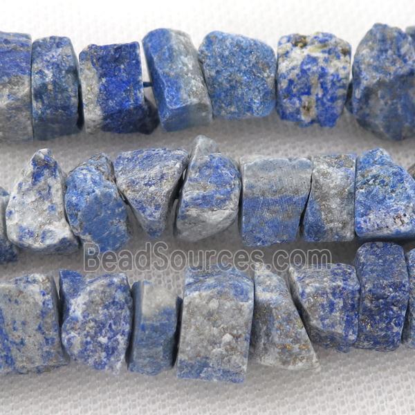 blue Lapis chip beads, freeform