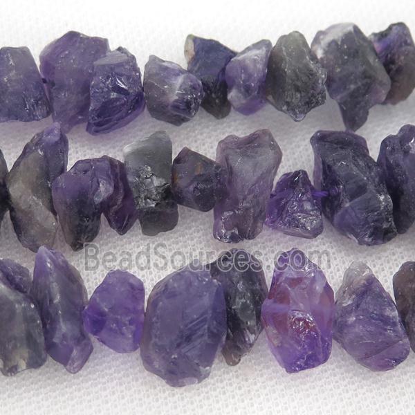 purple Amethyst beads chip, freeform