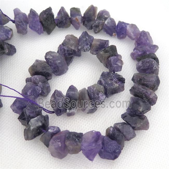 purple Amethyst beads chip, freeform