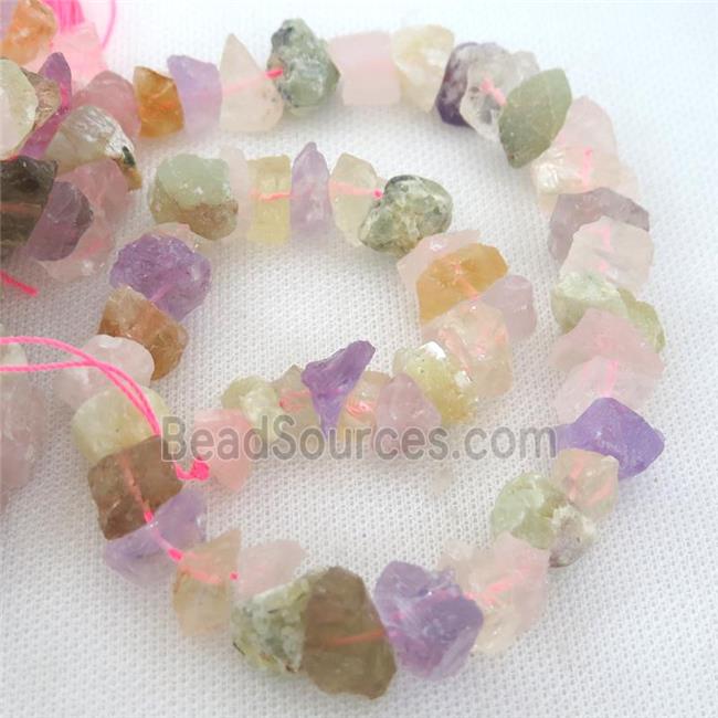 raw Mix Gemstone chip beads, freeform