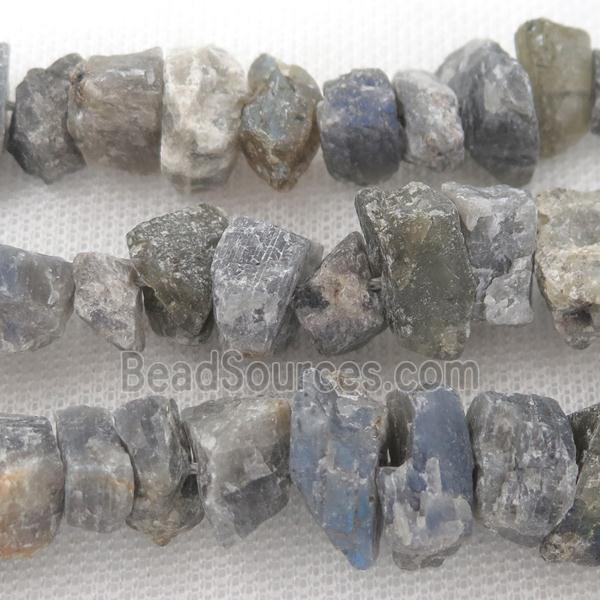 raw rough Labradorite chip beads, nugget, freeform