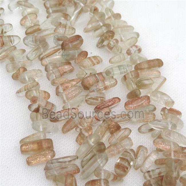 watermelon Quartz chip beads