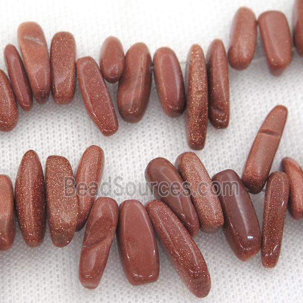 gold SandStone chip beads