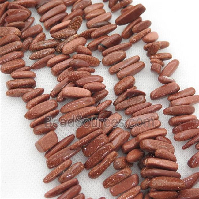 gold SandStone chip beads