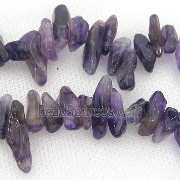 purple Amethyst chip beads