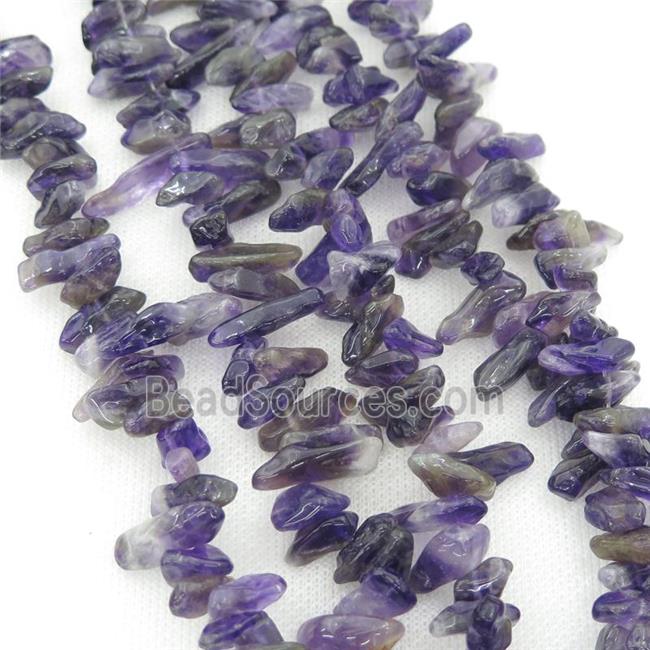 purple Amethyst chip beads