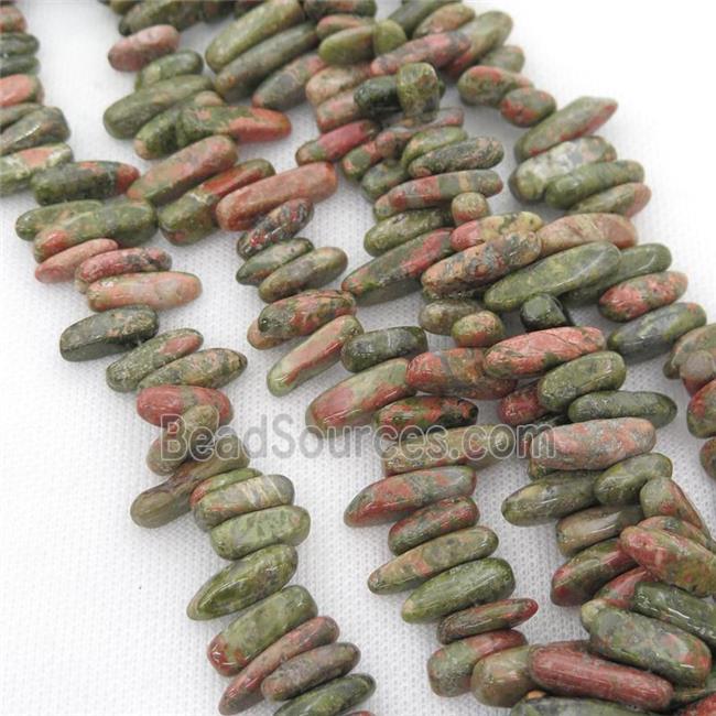 Unakite chip beads