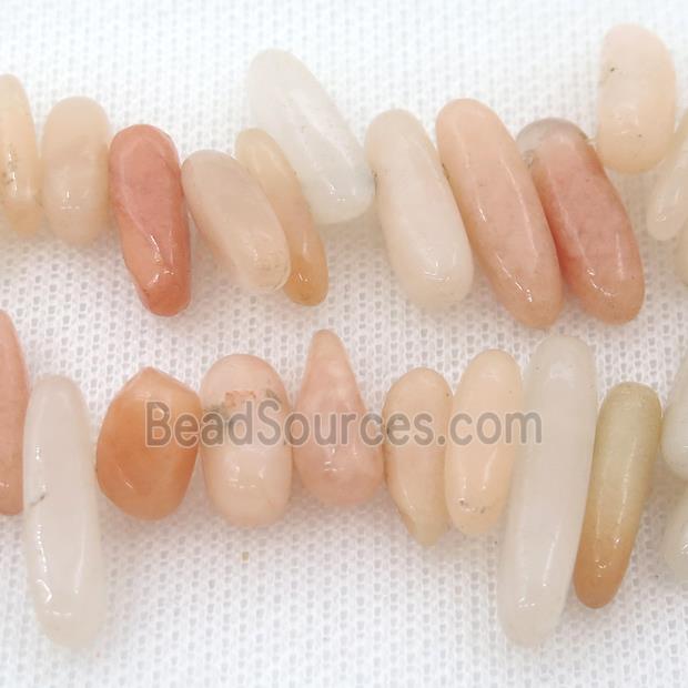 pink Aventurine chip beads