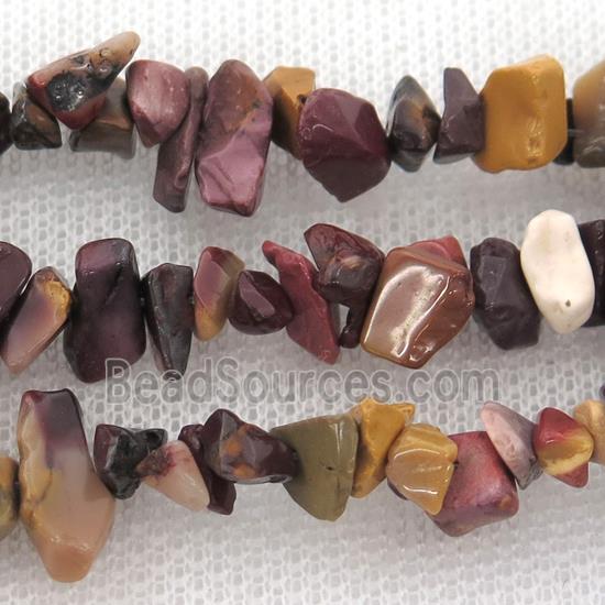 Mookaite chip beads