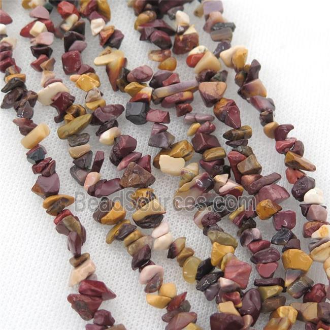 Mookaite chip beads