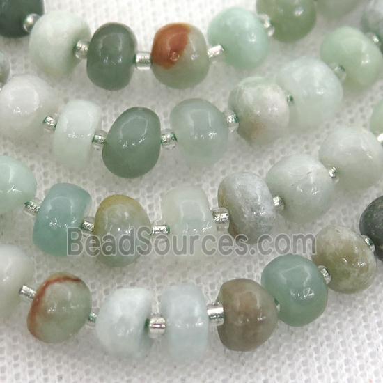 Burman Chrysoprase beads, rondelle