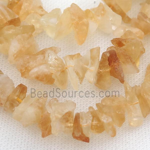 rough Citrine Beads, freeform